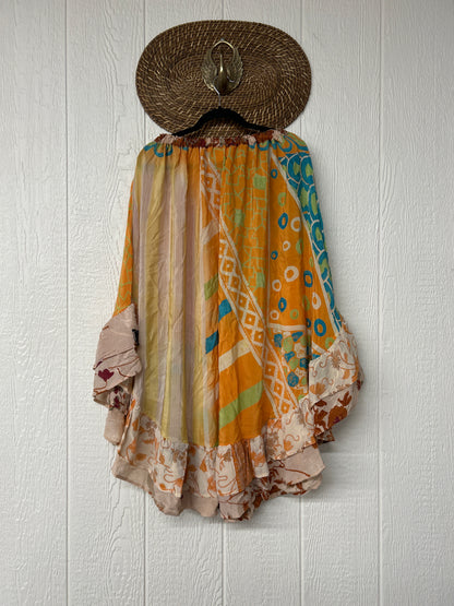 Crepe Wild Rose Skirt 1025 002