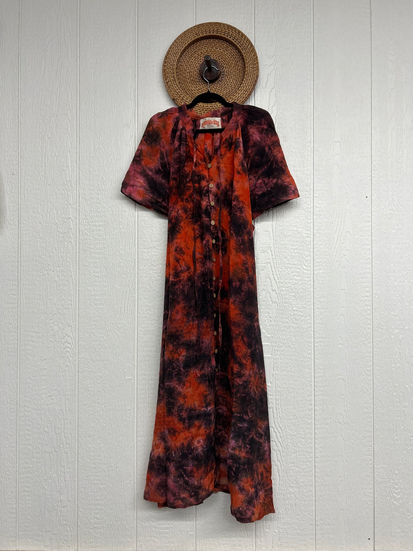 Crepe Sari Summer Woodstock Duster 0626 013
