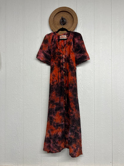 Crepe Sari Summer Woodstock Duster 0626 013