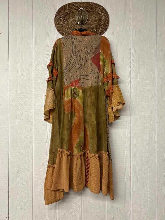 Crepe Sari Rhiannon Duster Dress 0226 096