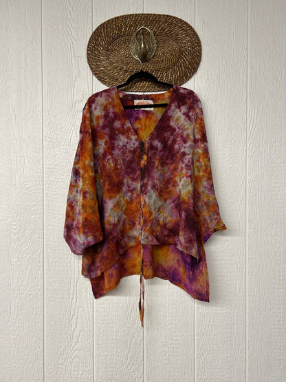 Crepe Sari Hi Lo Butterfly Top 0726 258
