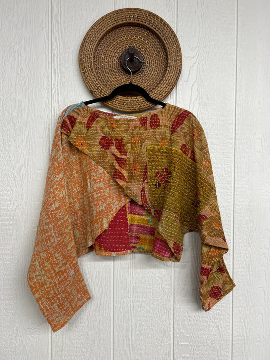 Pareo Kantha In Bloom Cropped Pullover 0326 083