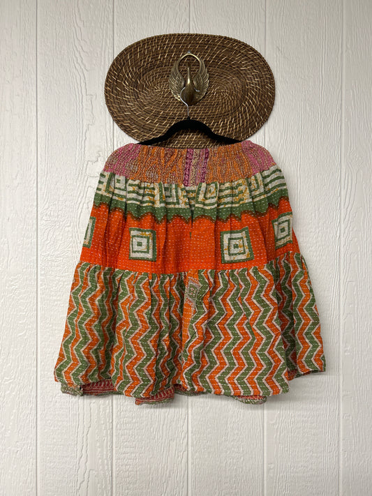 Pareo Kantha Meadow Skirt 0826 074