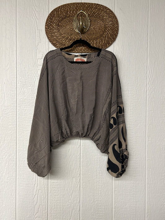 Crepe Sari Luna Crop Top 0126 170