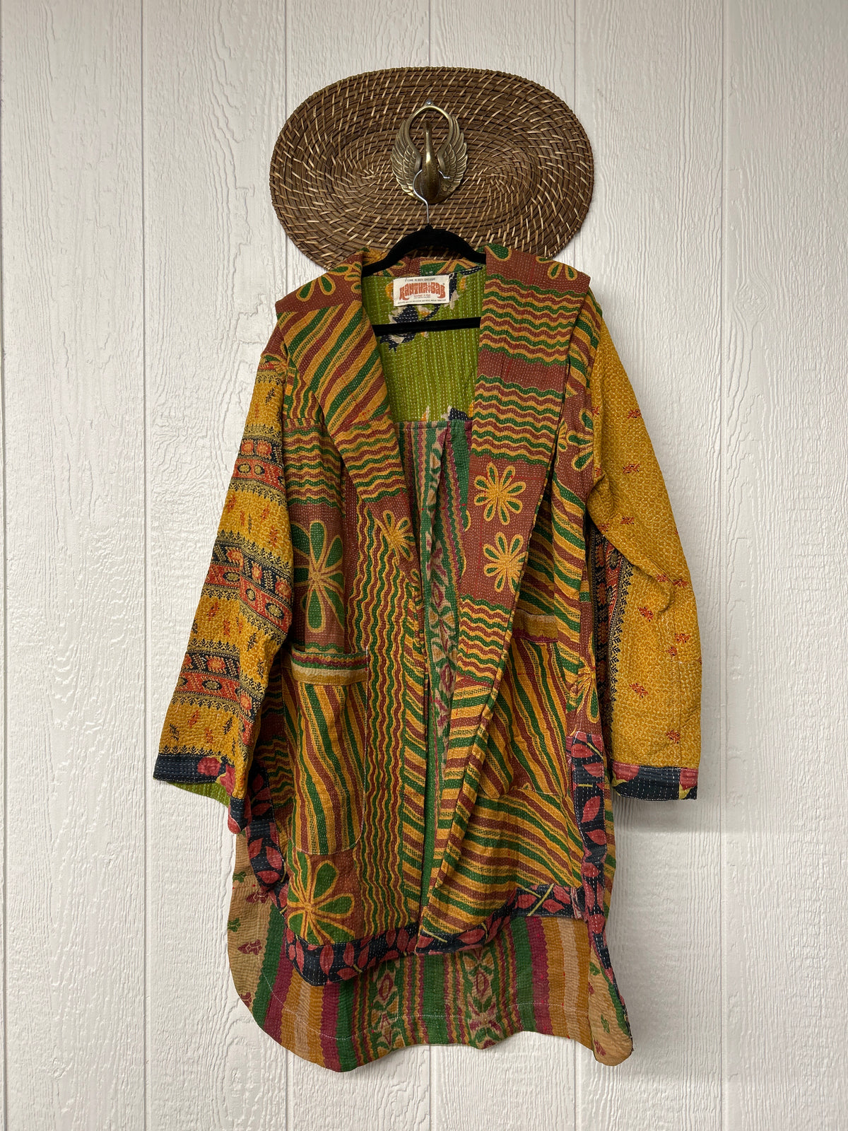 Fine Kantha Drifter Coat 1026 154