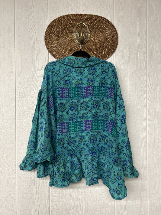 Crepe Sari Wild Rose Top 1225 182