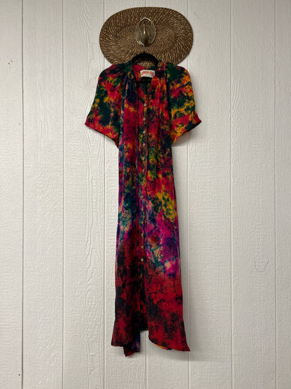 Crepe Sari Summer Woodstock Duster 0626 196