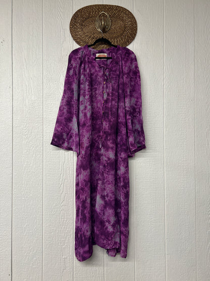 Crepe Sari Woodstock Duster Dress 0226 126