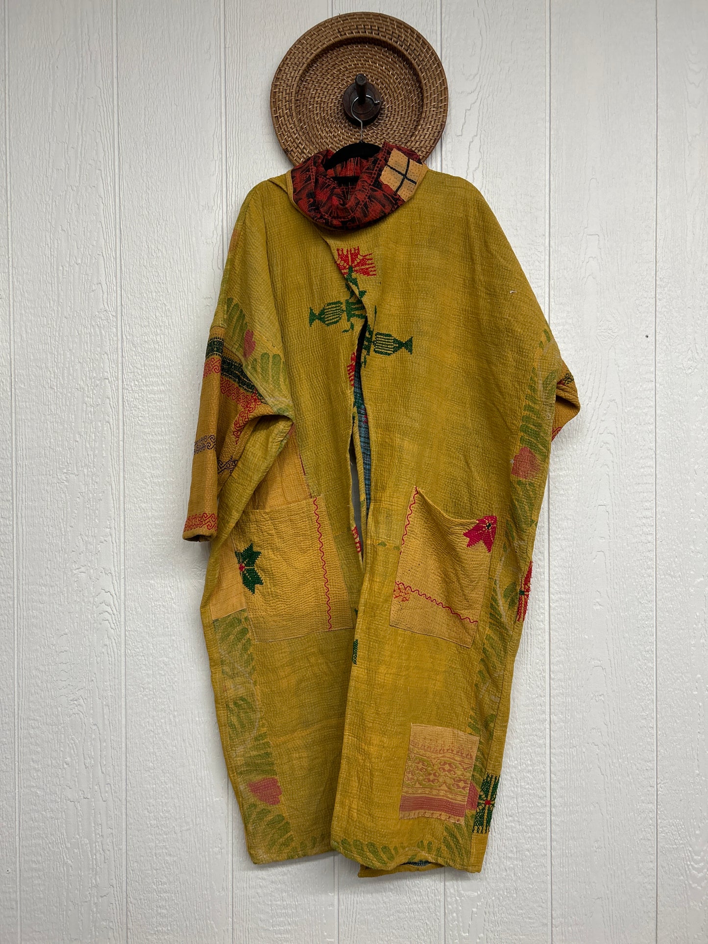 Fine Kantha Cowl Split Pullover 1225 257