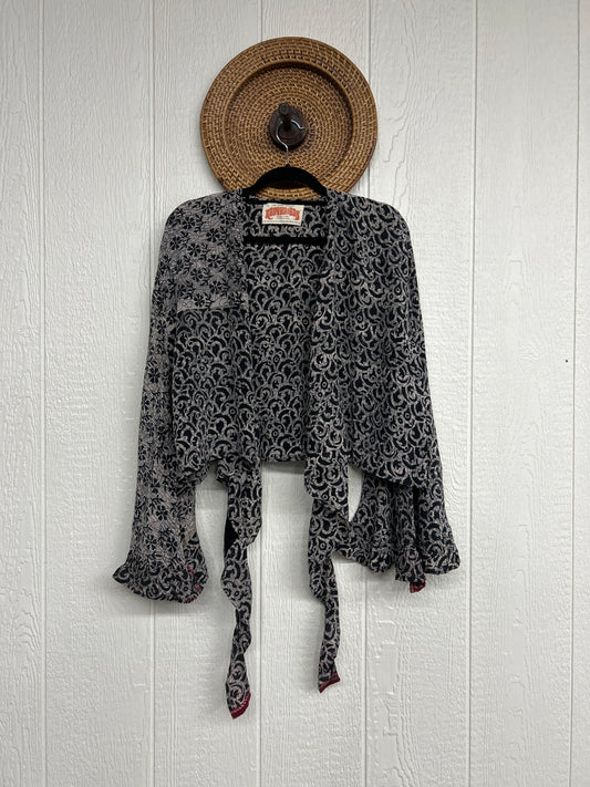 Crepe Sari Zeppelin Crop Shrug 0426 223