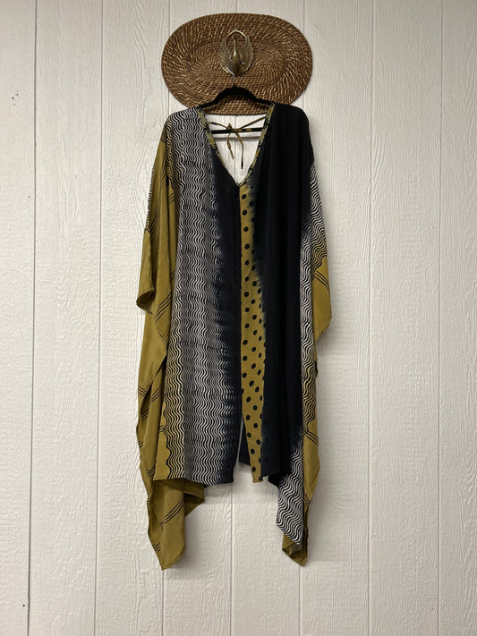 Crepe Sari Orchid Kimono 0626 013