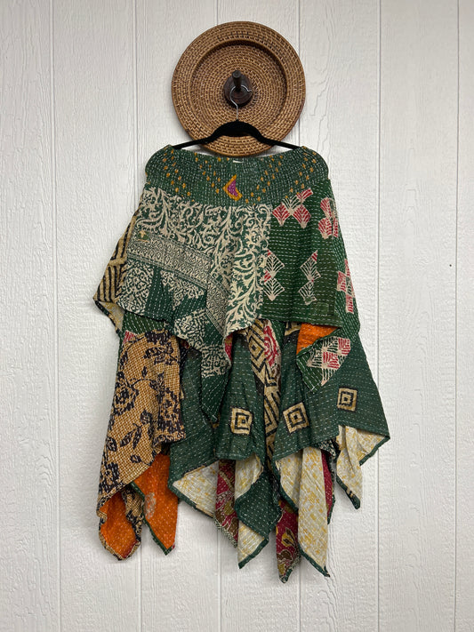 Pareo Kantha Pixie Skirt 0426 047