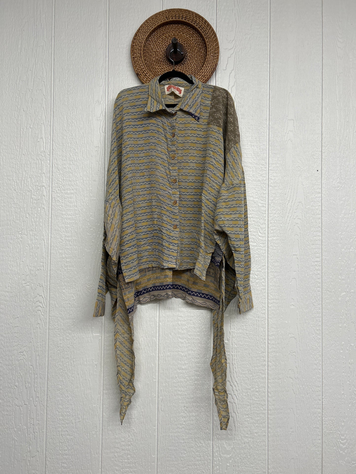 Crepe Sari Nirvana Button Down 1125 256