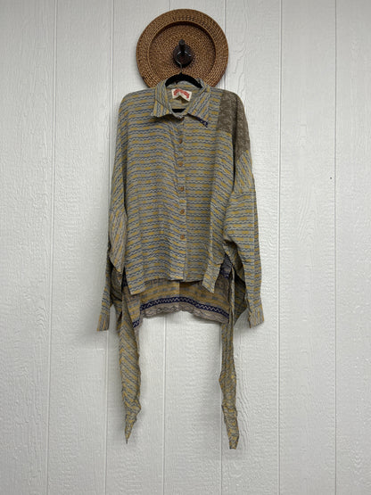 Crepe Sari Nirvana Button Down 1125 256