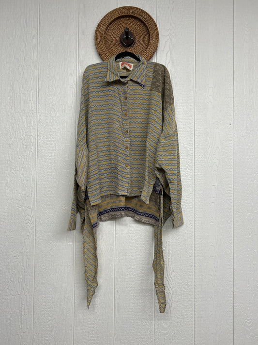 Crepe Sari Nirvana Button Down 1125 256