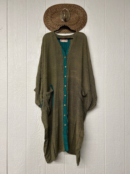 Crepe Sari Gaia Duster Dress 0826 097