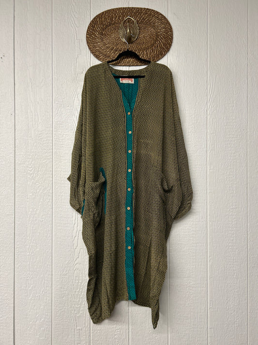 Crepe Sari Gaia Duster Dress 0826 097