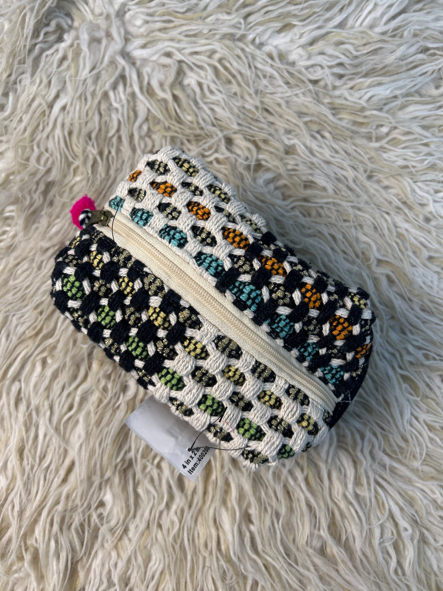 Patterned Makeup Bag - Black/Multi