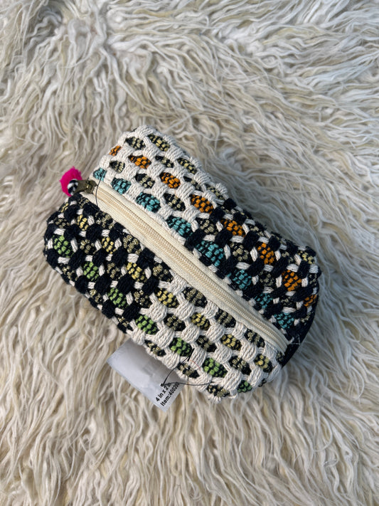 Patterned Makeup Bag - Black/Multi