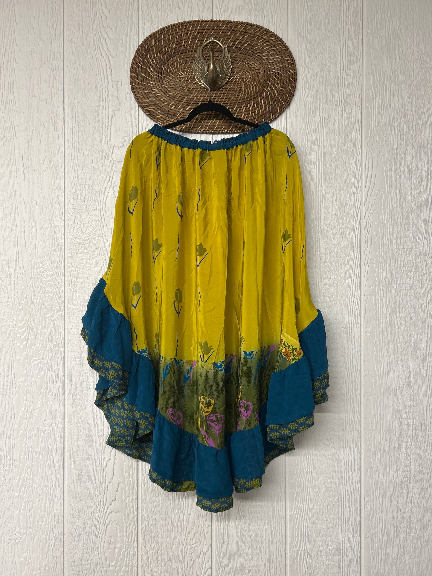 Crepe Wild Rose Skirt 1025 177