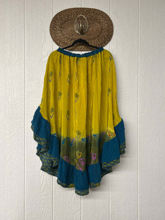 Crepe Wild Rose Skirt 1025 177