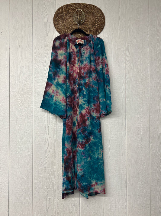 Crepe Sari Woodstock Duster Dress 0226 256