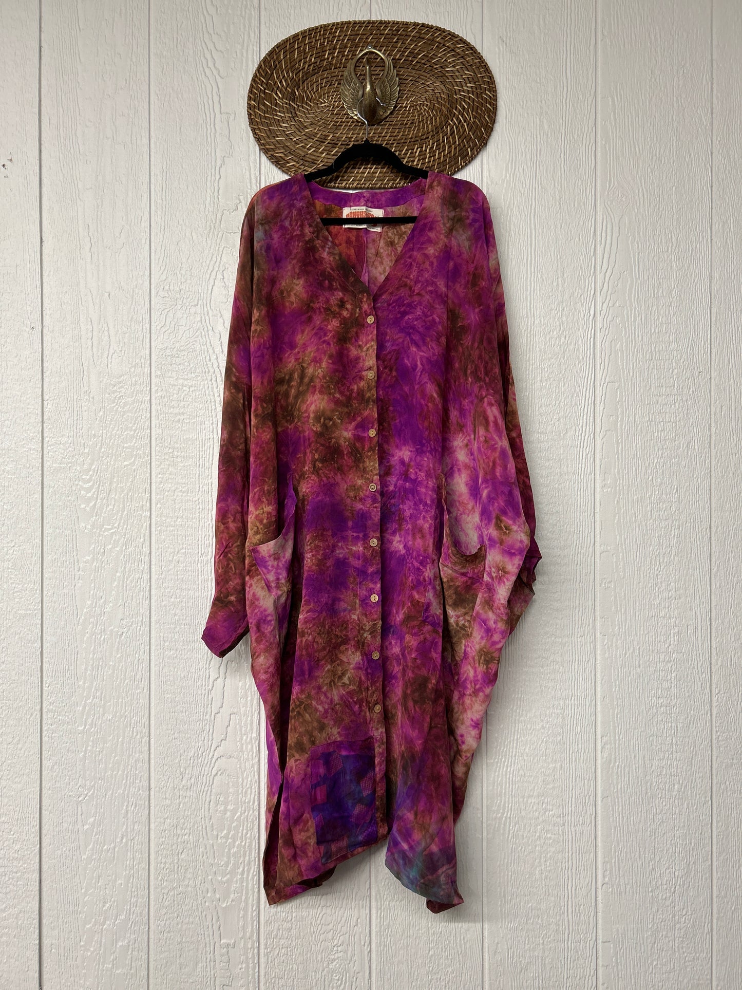 Crepe Sari Gaia Duster Dress 0826 011
