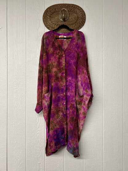 Crepe Sari Gaia Duster Dress 0826 011
