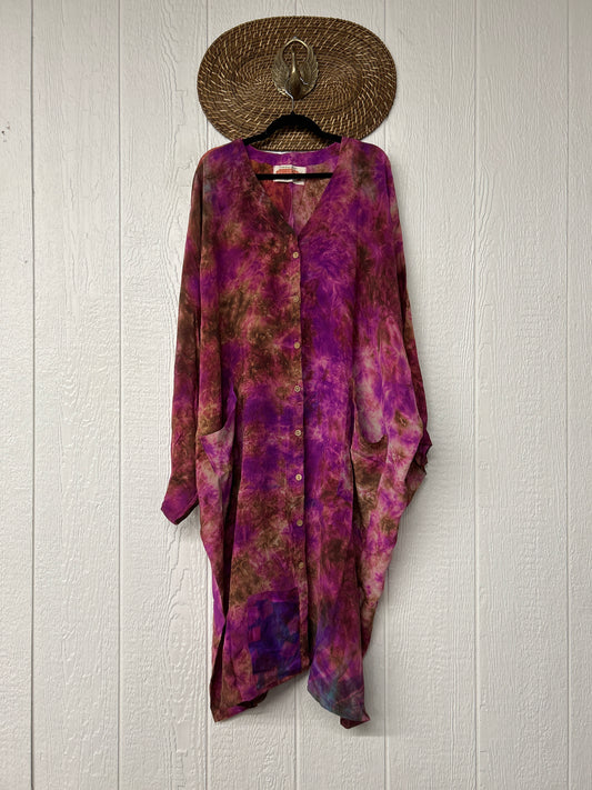 Crepe Sari Gaia Duster Dress 0826 011