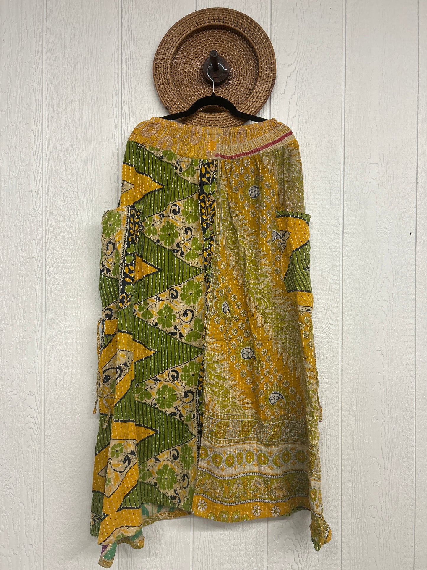 Pareo Kantha Butterfly Cargo Skirt 0426 234