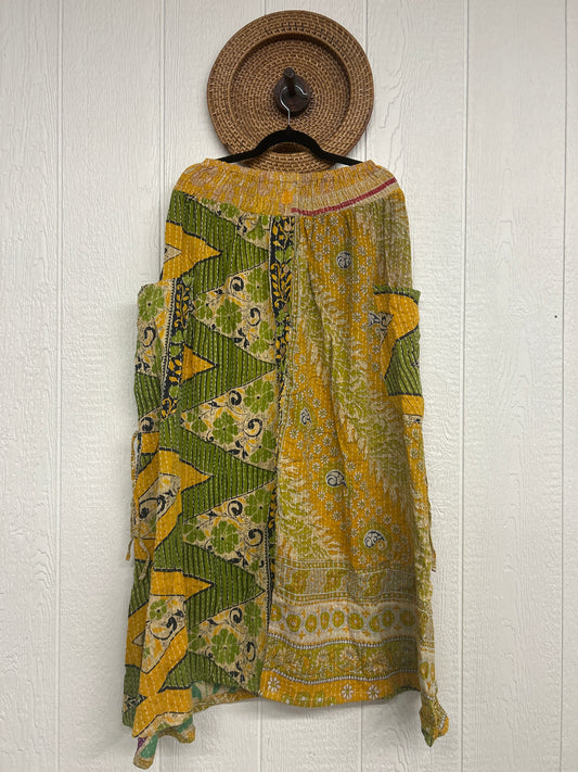 Pareo Kantha Butterfly Cargo Skirt 0426 234