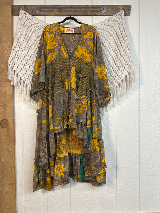 Rasgulla Sari Rhiannon Kimono 0826 045