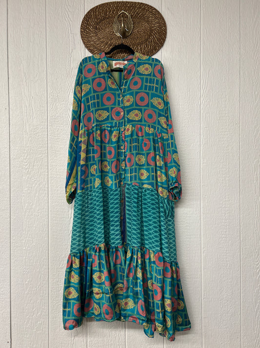 Rasgulla Sari Luminous Maxi Dress 0226 037