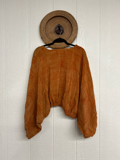 Crepe Sari Luna Crop Top 0126 067