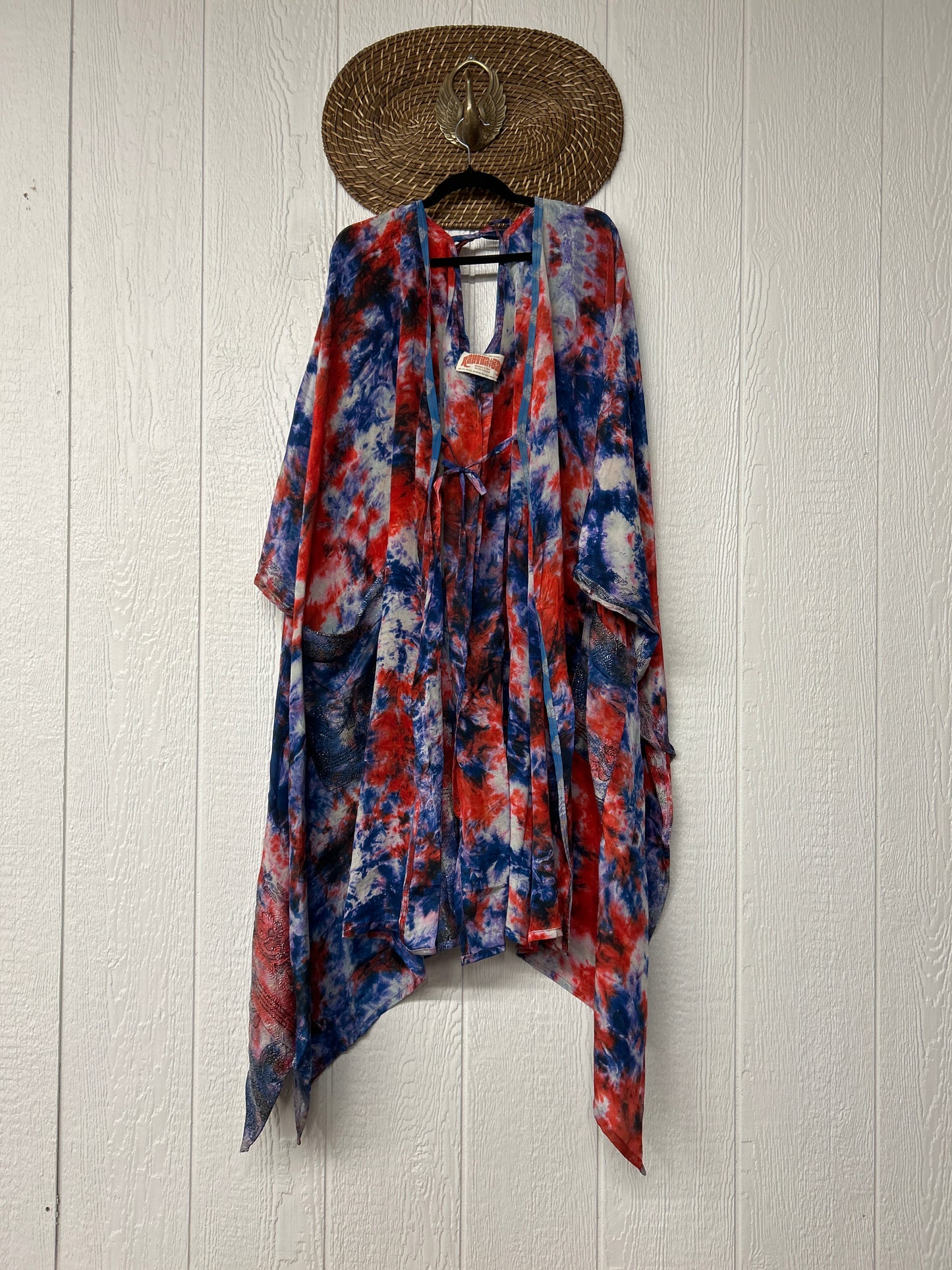 Crepe Sari Orchid Kimono 0626 070
