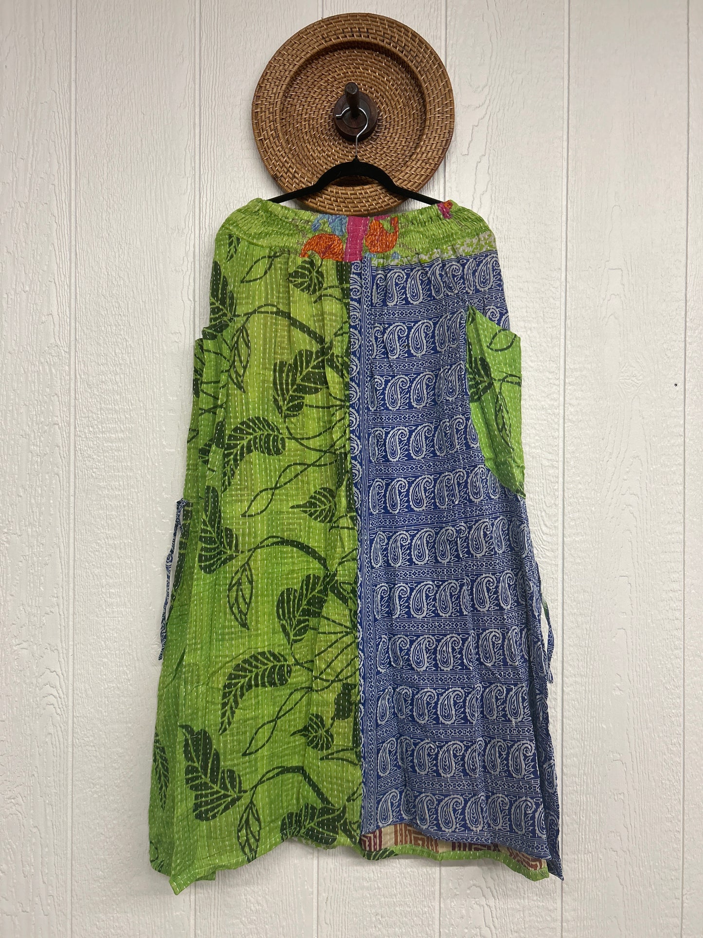 Pareo Kantha Butterfly Cargo Skirt 0426 240