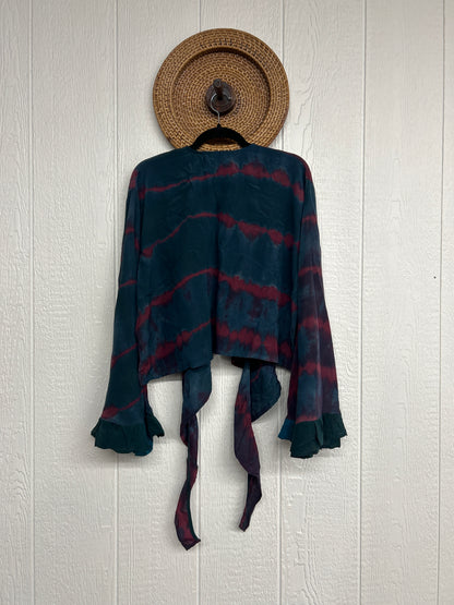 Crepe Sari Zeppelin Crop Shrug 0426 240