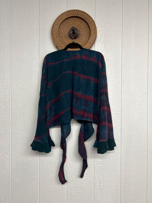 Crepe Sari Zeppelin Crop Shrug 0426 240