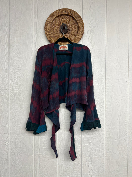 Crepe Sari Zeppelin Crop Shrug 0426 240