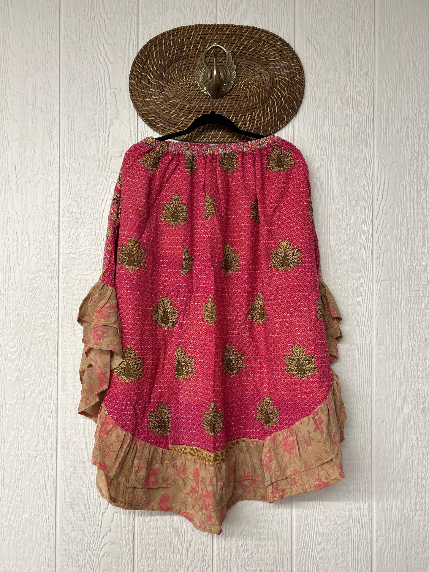 Pareo Kantha Wild Rose Skirt 0426 029