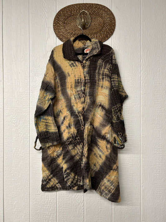 Aura Edit Koverlet Button Down Trench Coat 1026 034