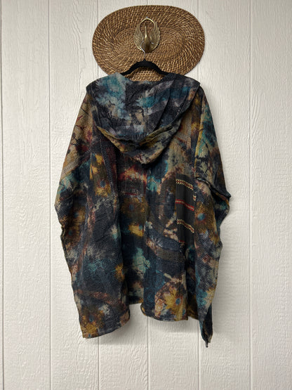 Aura Edit Fine Kantha Wanderlust Poncho 1026 002