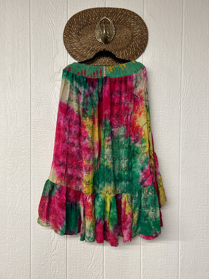 Crepe Sari Dahlia Skirt 1026 053