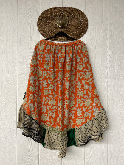 Pareo Kantha Wild Rose Skirt 0426 234