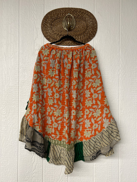 Pareo Kantha Wild Rose Skirt 0426 234