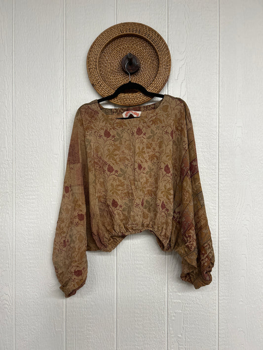 Crepe Sari Luna Crop Top 0126 016