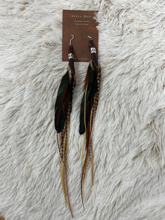 Feather Earrings - Short R1025 003
