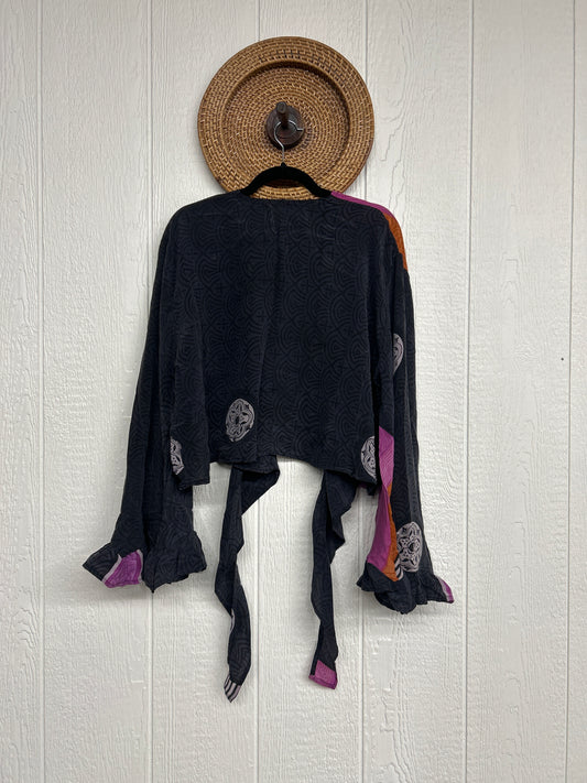 Crepe Sari Zeppelin Crop Shrug 0426 237