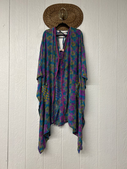 Crepe Sari Orchid Kimono 0626 115
