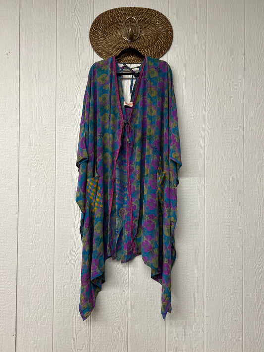 Crepe Sari Orchid Kimono 0626 115